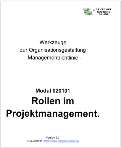 Rollen im Projektmanagement. Managementrichtlinie